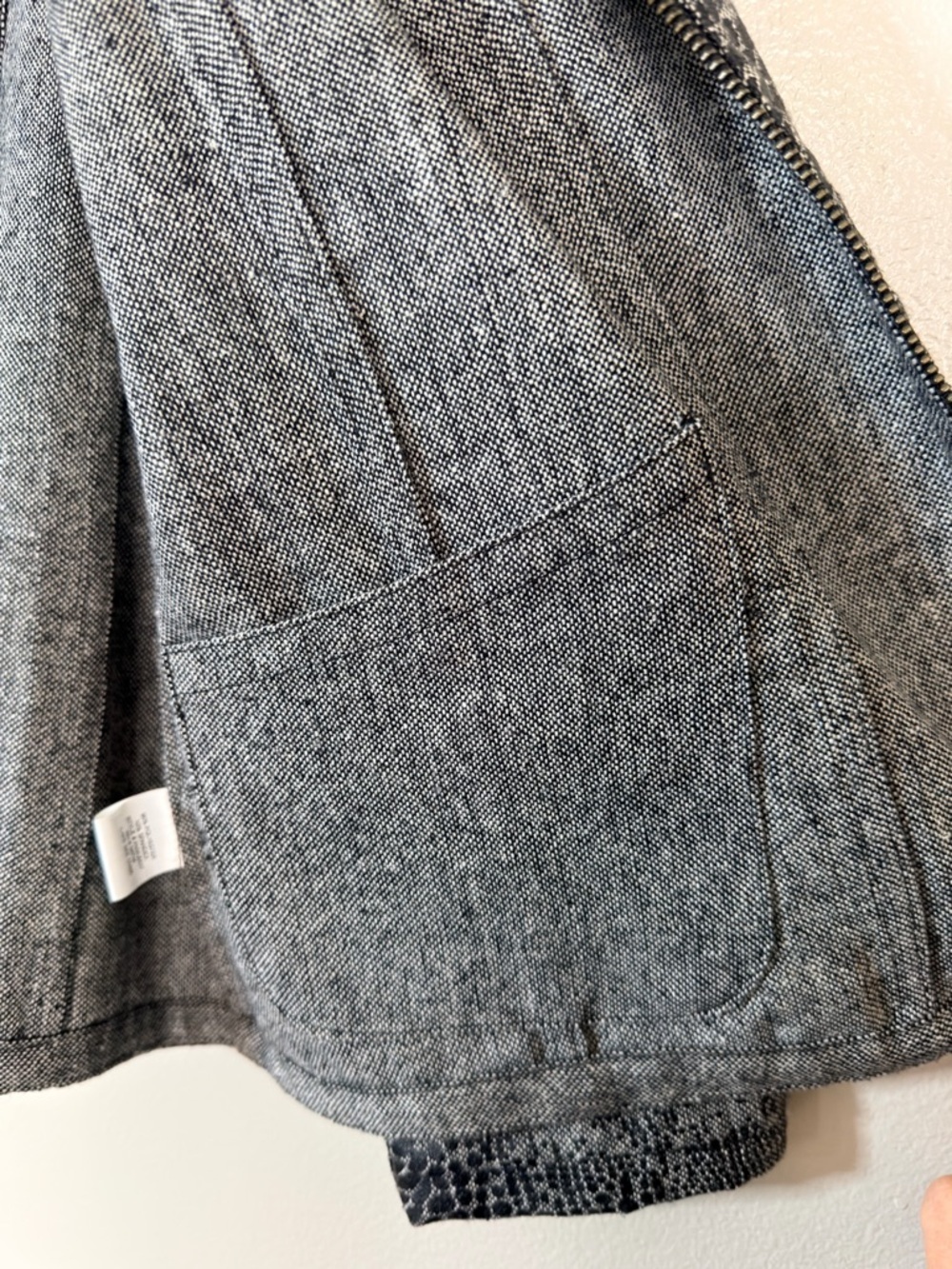 Notations Gray Snake-Print Zip Front Jacket - Picture 5 of 8